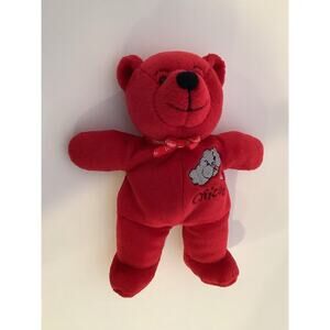 Symbolz Chicago Illinois Red Bear Plush The Windy City Stuffed Animal 7” Toy